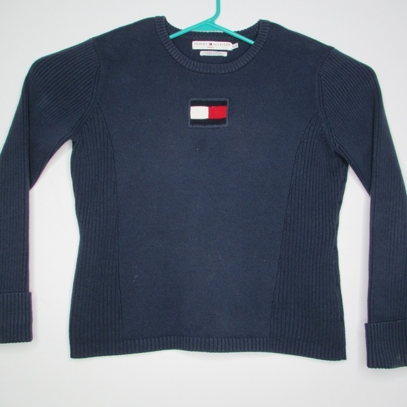 Tommy Hilfiger Jeans Large Logo Front Sweater - Picture 1 of 8